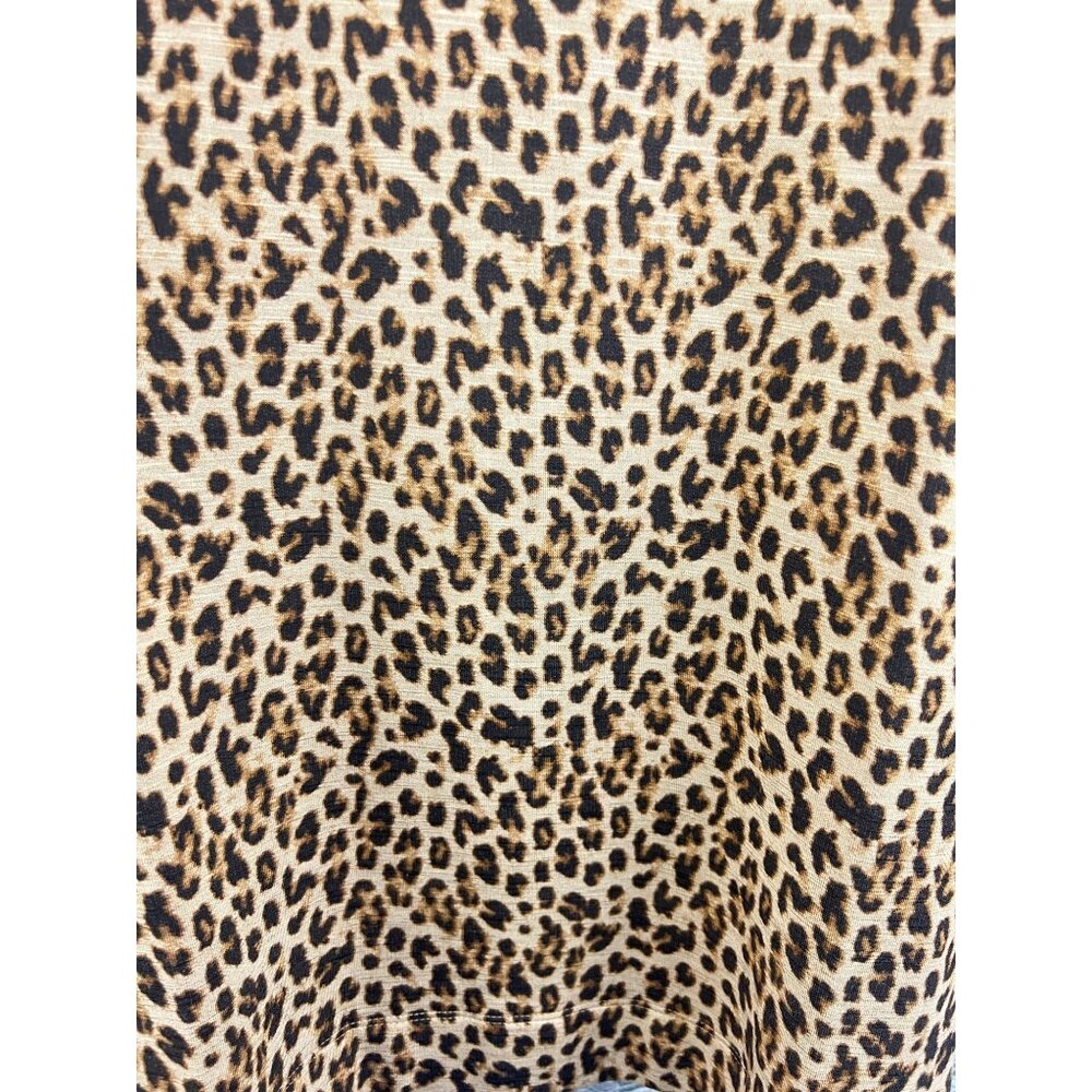 J. Jill  Leopard Print Cowl Neck Pullover LS  Top Shirt  Size 2X - Picture 2 of 9